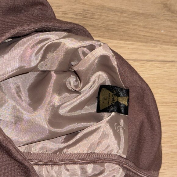 Korean Brown Pencil Skirt - Picture 3 of 3